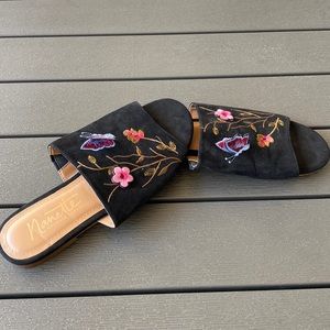 Embroidered Nanette Lepore Slides 7